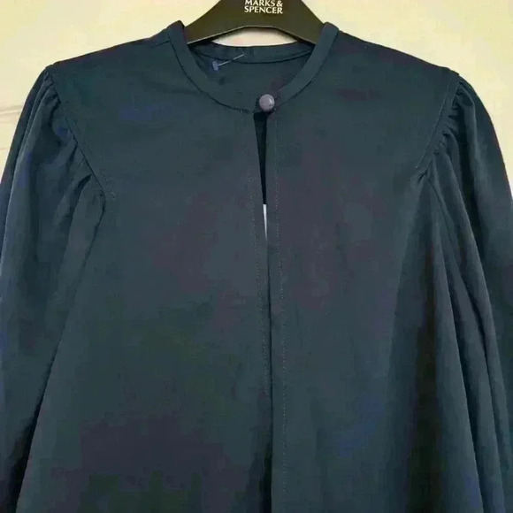 Vintage 70s long navy dress  with Jacket - Picture 2 of 12